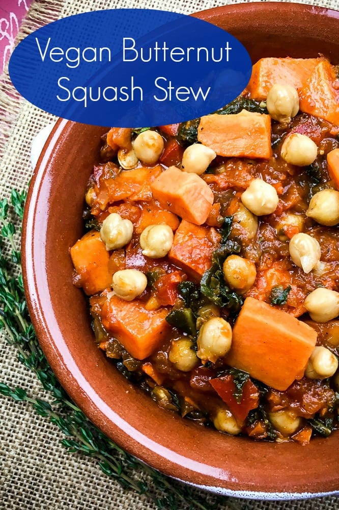 Vegan Butternut Squash Stew Recipe #VeganStew #Stew #Vegan #ButternutSquashRecipes #ButternutSquash