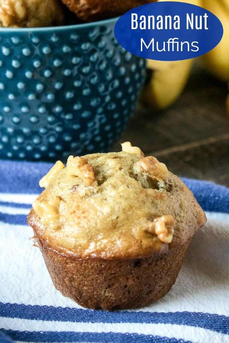 Easy Banana Walnut Muffins Recipe #Muffins #BananaMuffins #EasyRecipe