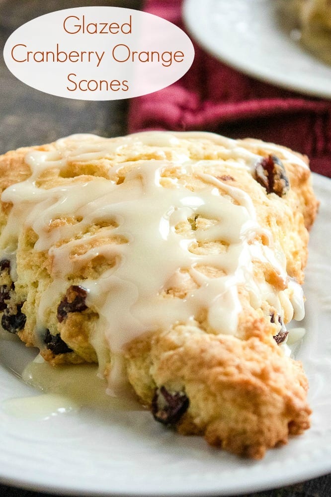 Glazed Cranberry Scones Recipe #scones #Cranberry