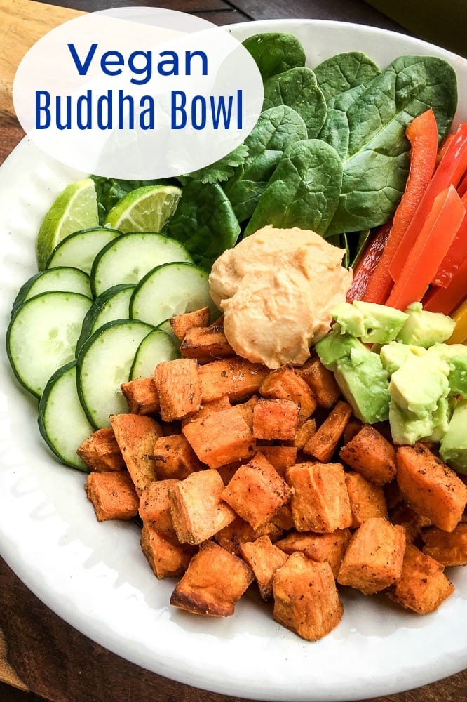 Vegan Sweet Potato Sriracha Buddha Bowl Recipe #BuddhaBowl #VeganDinner #VeganLunch