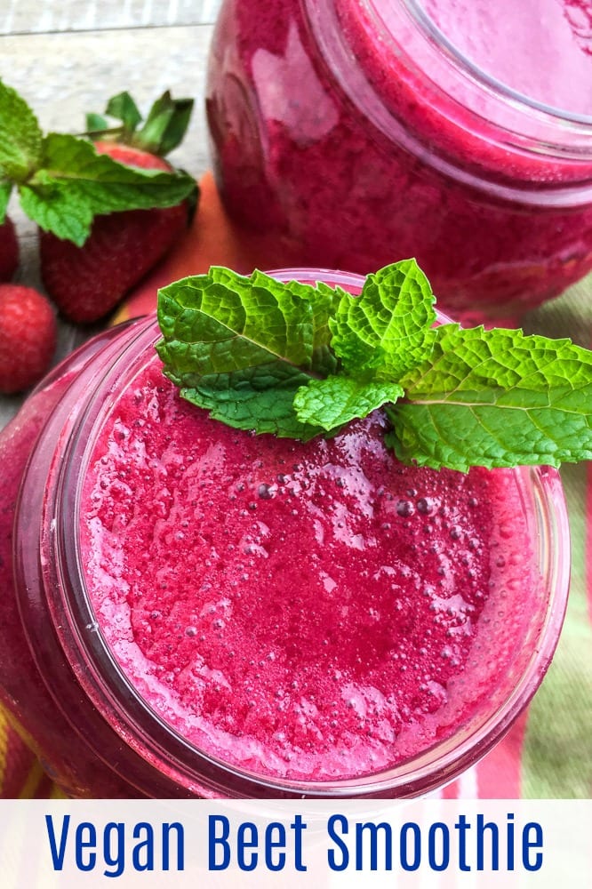 Vegan Strawberry Beet Smoothie Recipe