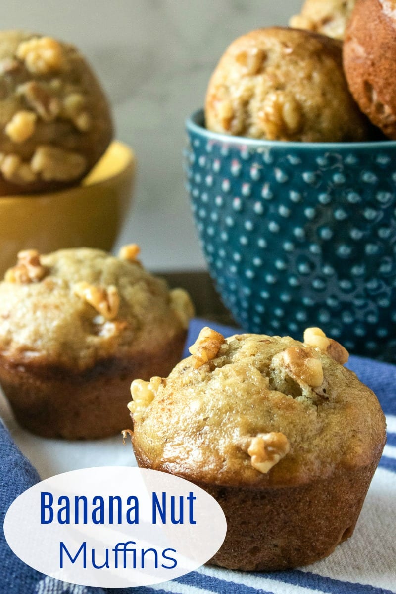 Easy Banana Walnut Muffins Recipe #Muffins #BananaMuffins #EasyRecipe