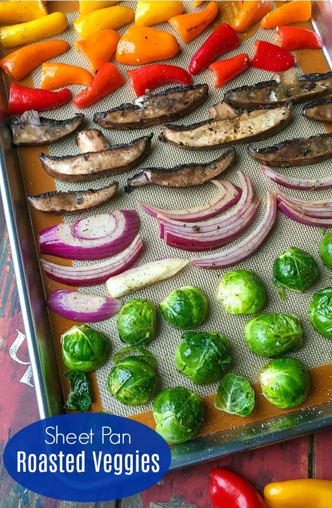 Sheet pan roasted veggies are a wonderful complement to a good meal, especially when they are seasoned with Herbes de Provence. 