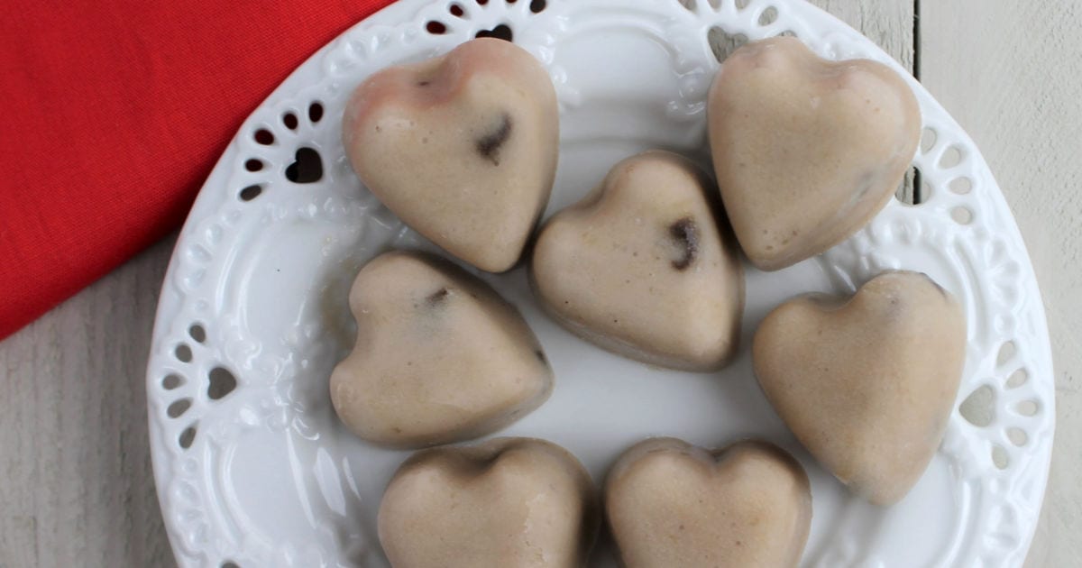 feature frozen banana bites on plate