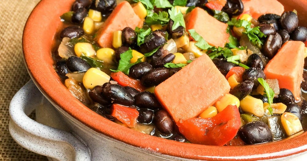 feature veganblack bean stew