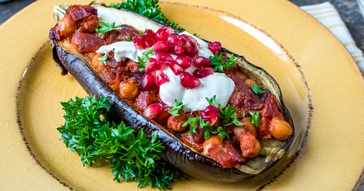 vegetarian stuffed eggplant recipes