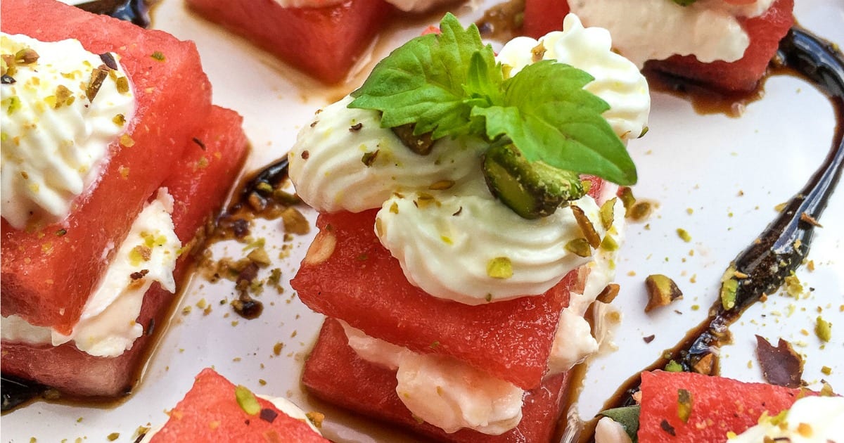 feature watermelon feta appetizer