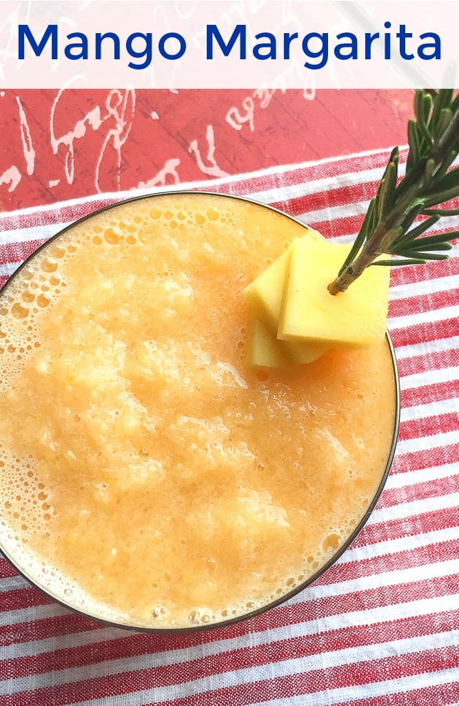 pin a blended mango margarita