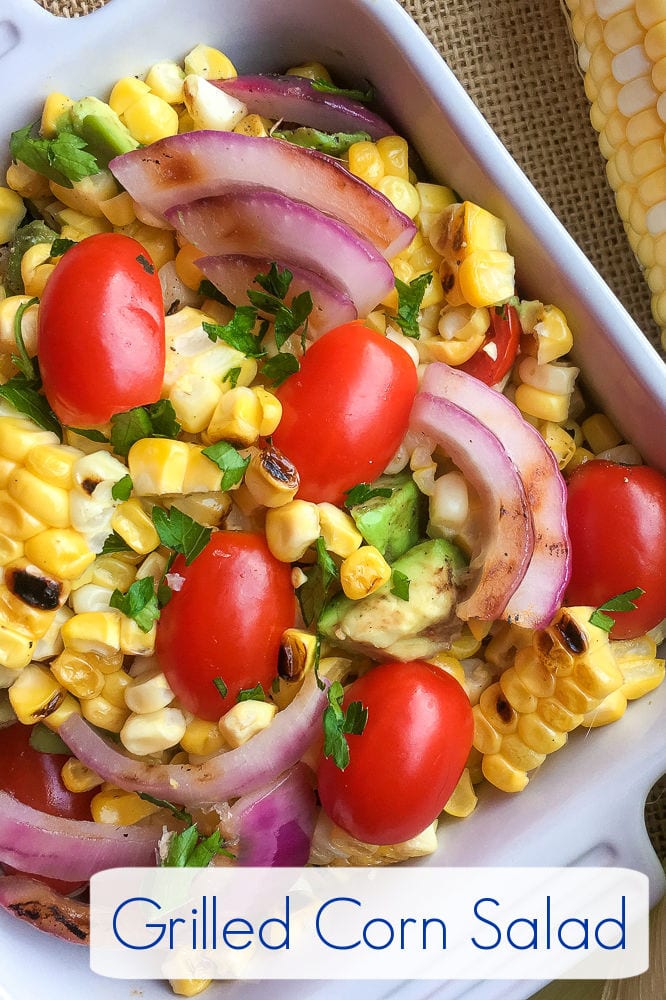 If you like corn on the cob as much as I do, you will love this vegan grilled corn salad that can be prepared on an outdoor grill or on the stove