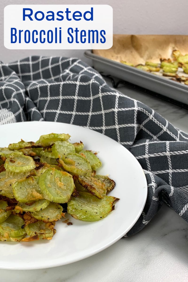 Can you eat broccoli stalks? Yes, you can! And they are absolutely delicious, when they are roasted broccoli stems with Parmesan. 