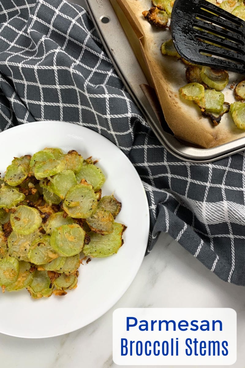 Can you eat broccoli stalks? Yes, you can! And they are absolutely delicious, when they are roasted broccoli stems with Parmesan. 