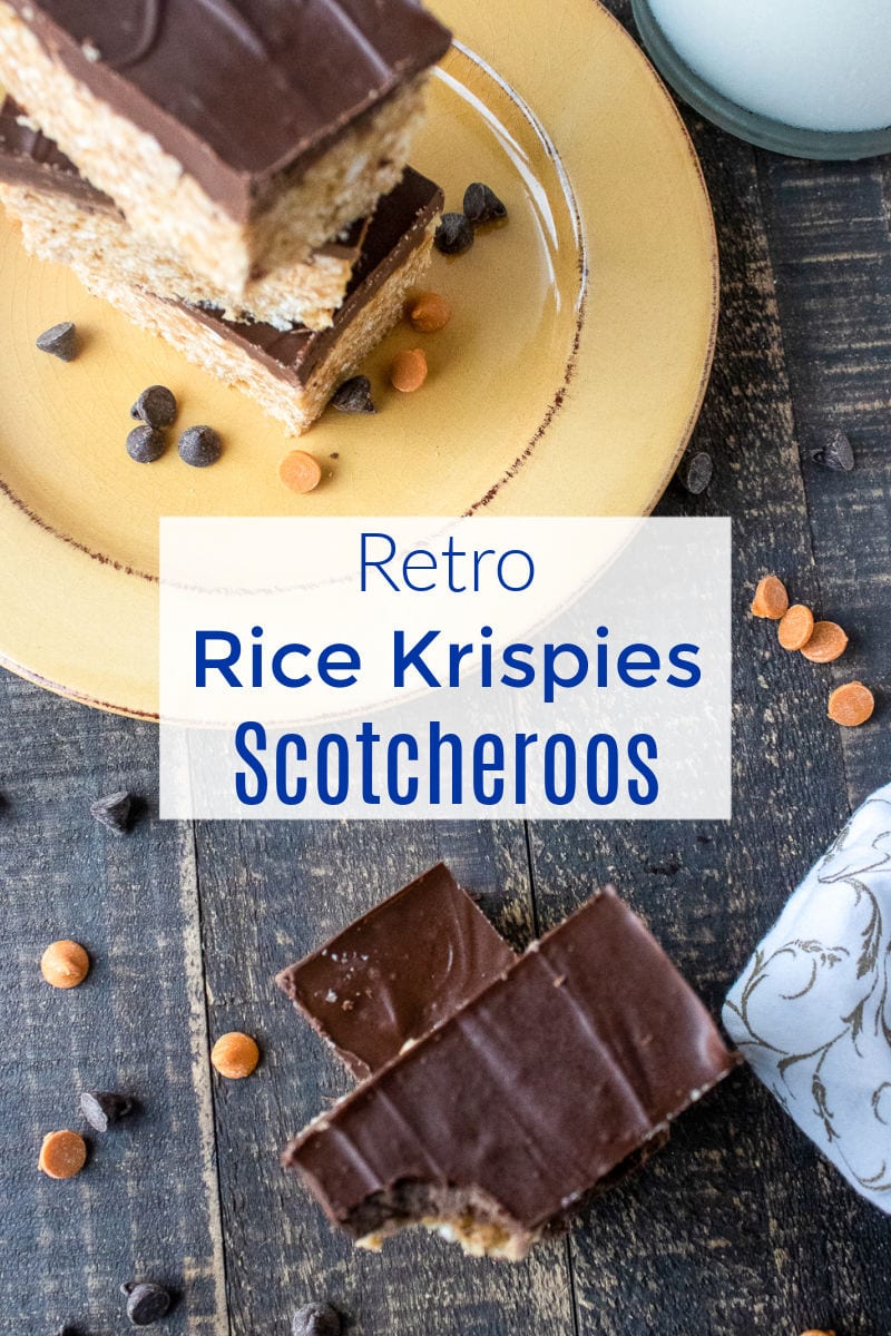 Rice Krispies Scotcheroos #nobake #nobakedessert #ricekrispietreats