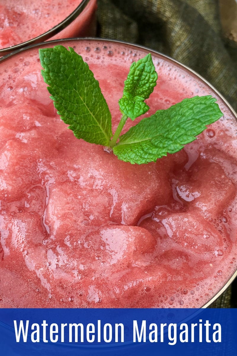 Blended Watermelon Margarita #Margarita #WatermelonMargarita #WatermelonCocktail