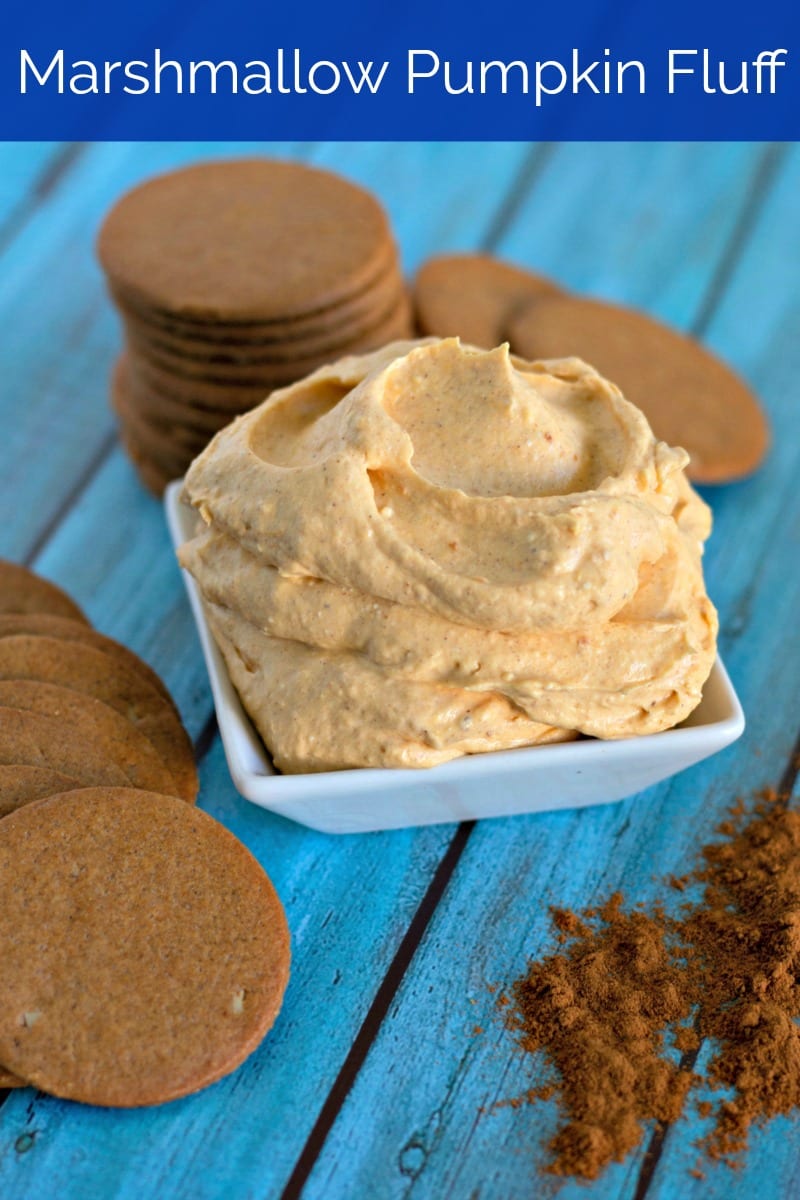 Marshmallow Pumpkin Fluff Dip Recipe #PumpkinFluff #PumpkinDip