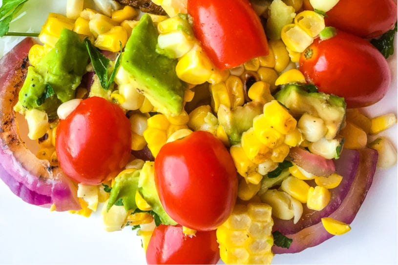 tomato avocado corn salad