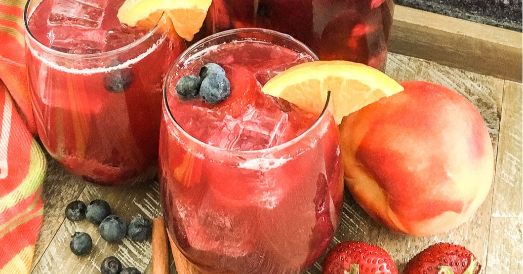 feature berry peach party punch