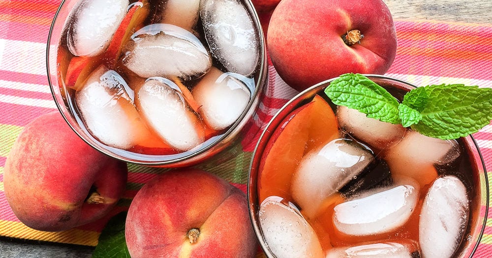 feature instant pot ginger peach iced tea