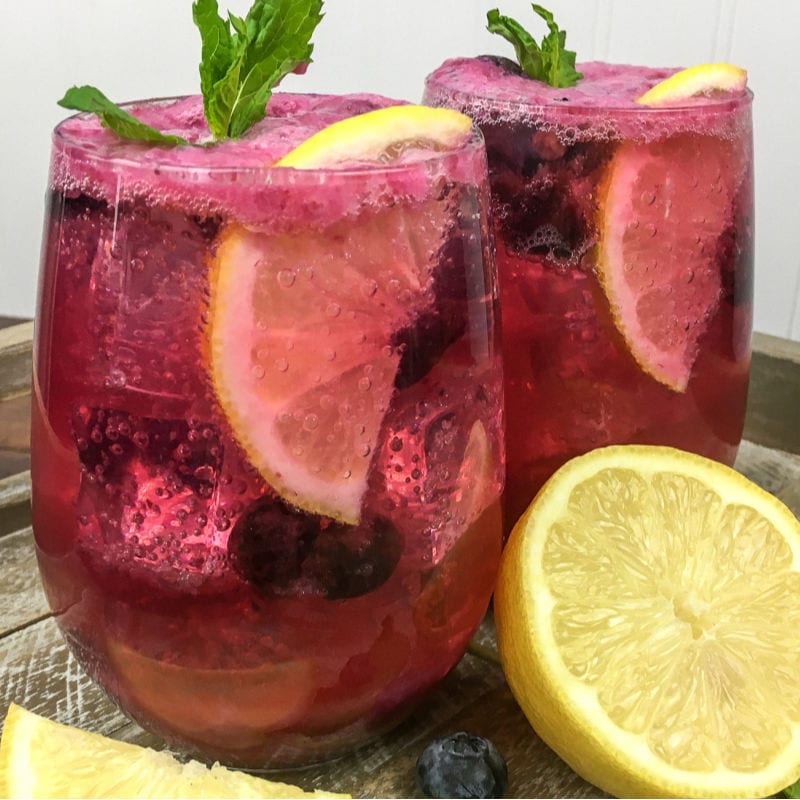 blueberry lemonade mocktail