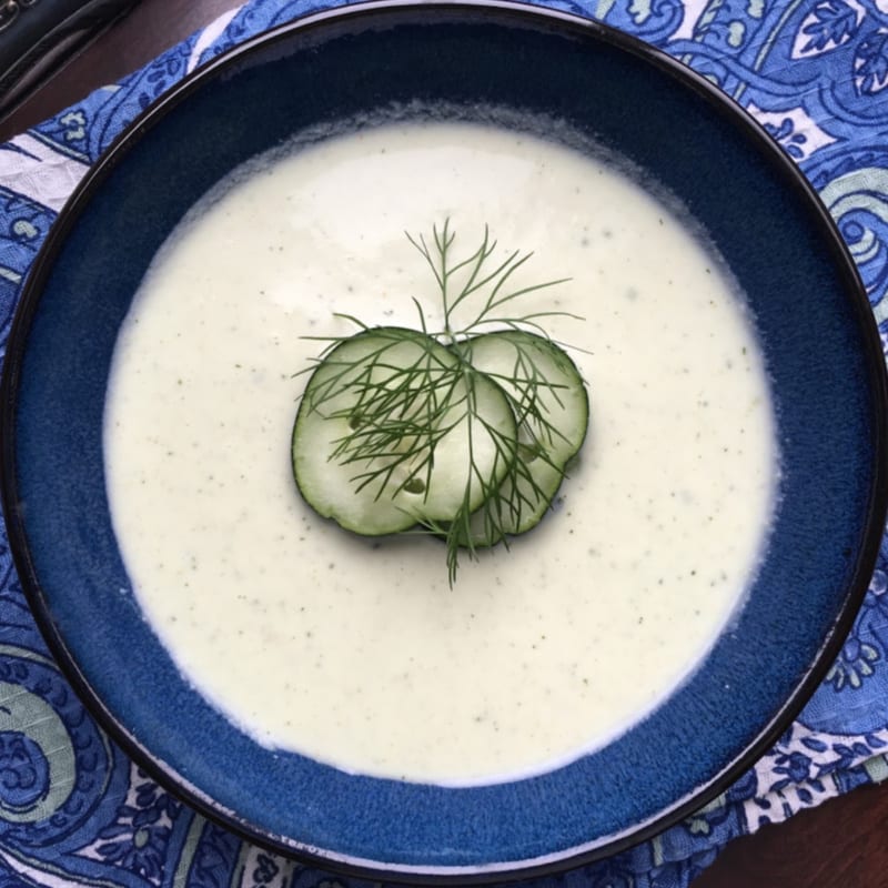 chilled avocado soup