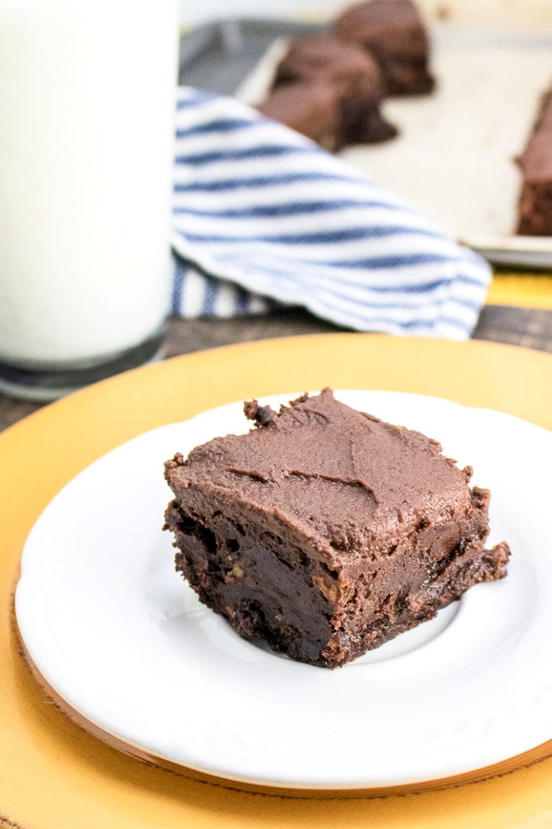 Classic Frosted Fudge Brownies Recipe #Brownies #FudgeBrownies #FrostedBrownies #WalnutBrownies #BrowniesFromScratch