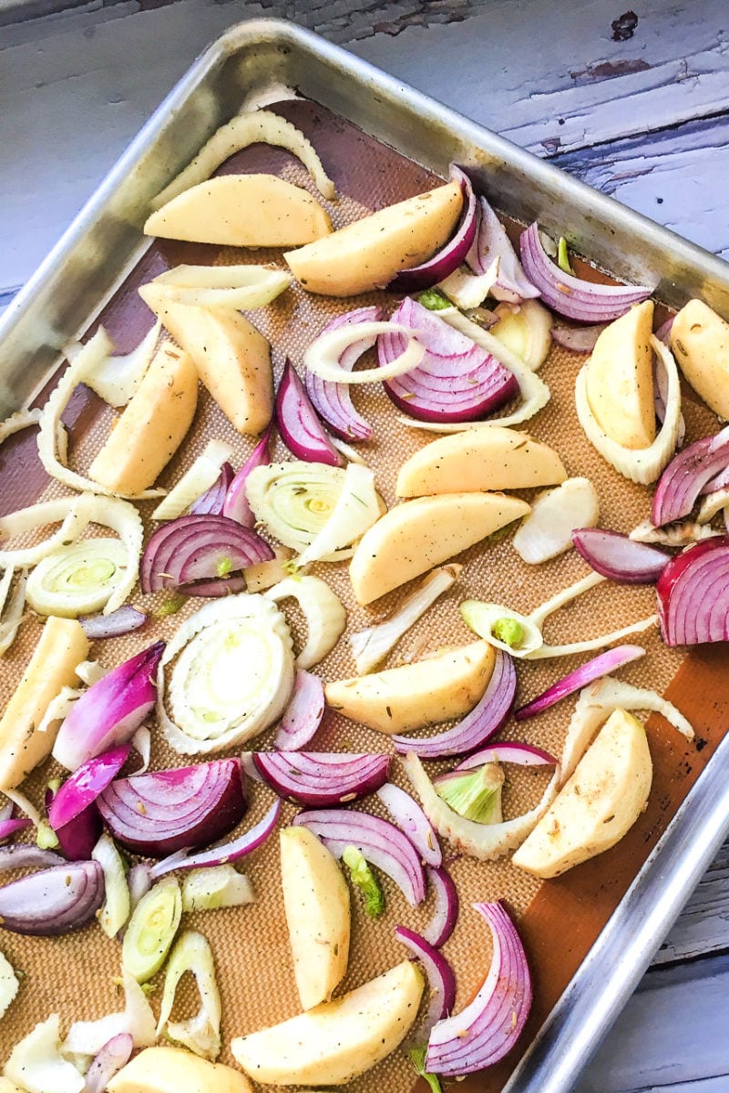 pin fennel apples and onions