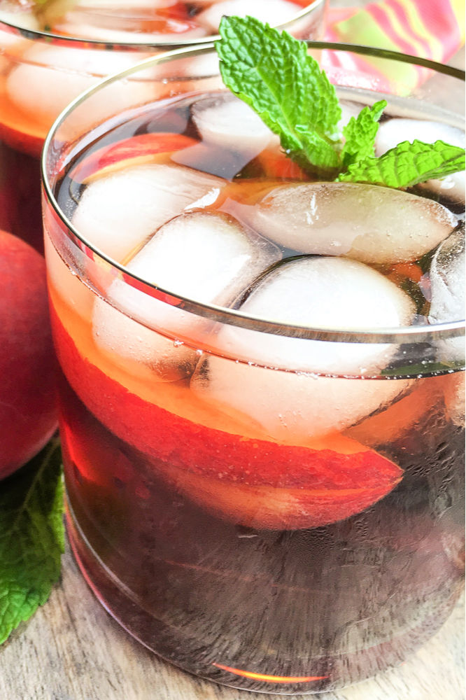 pin instant pot peach iced tea