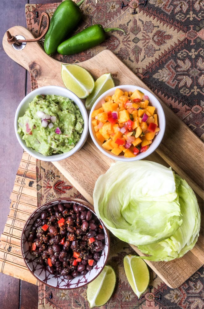 Vegan Black Bean Lettuce Wrap Recipe