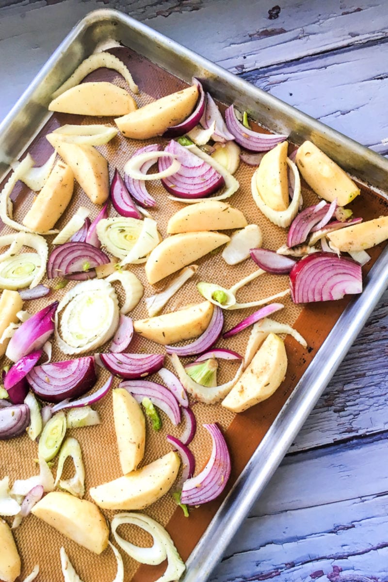 Sheet Pan Roasted Fennel Recipe #Fennel #FennelRecipes #FennelRecipe