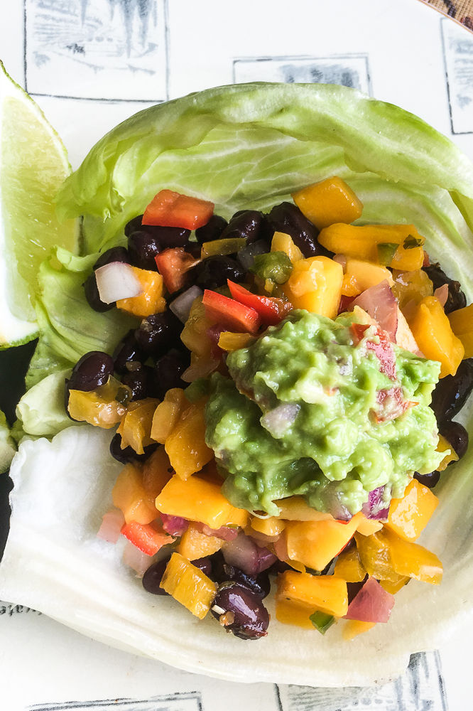 Vegan Black Bean Lettuce Wrap Recipe