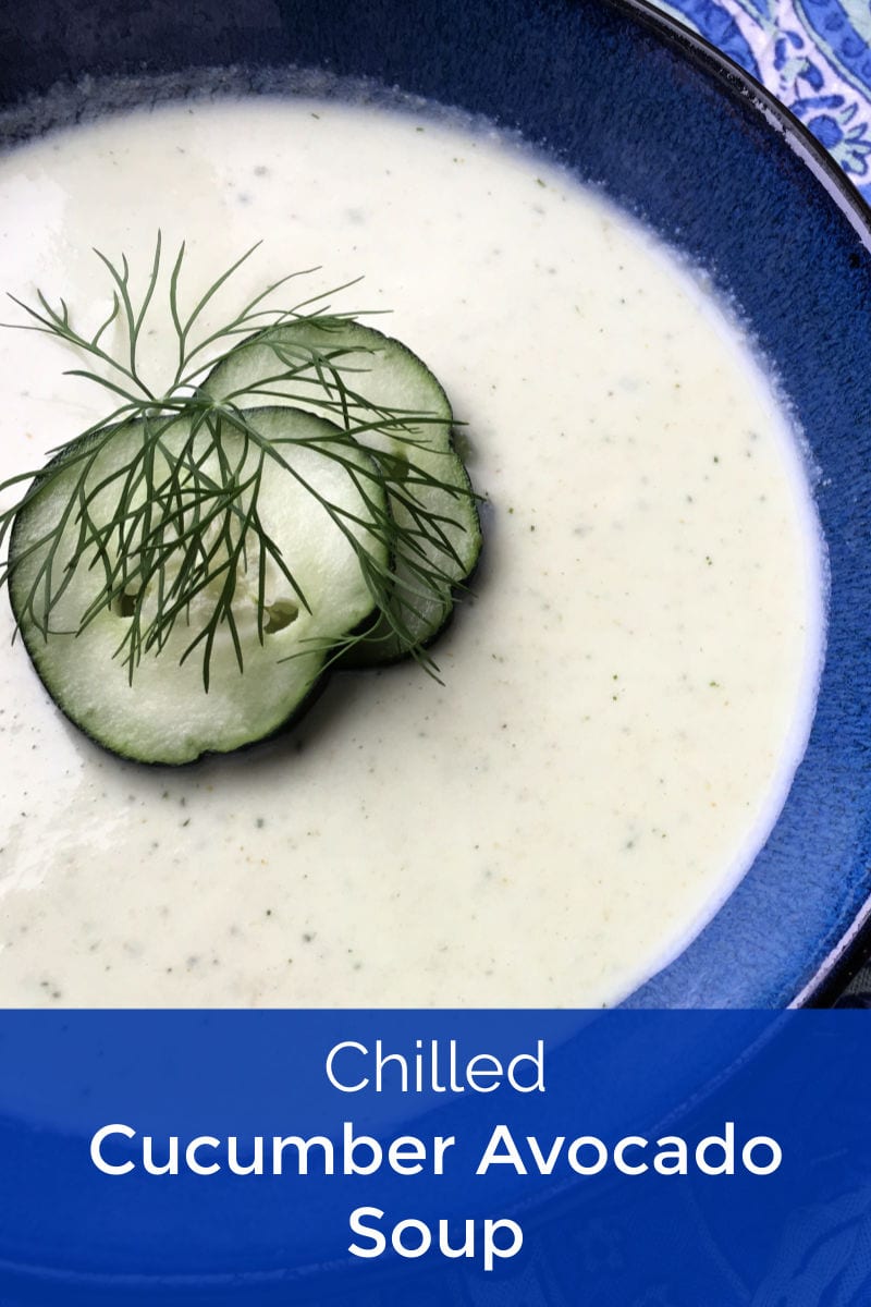 pin cold avocado soup