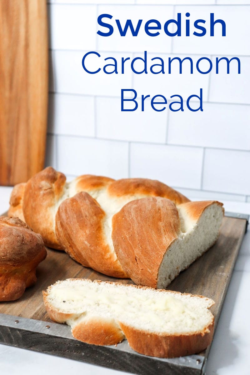 pin loaf of cardamom bread