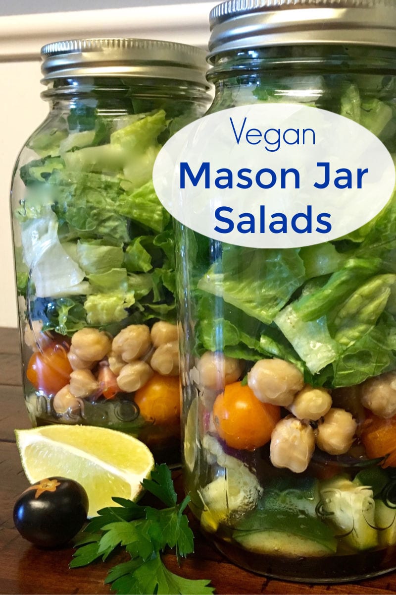 Whether you are doing meal prep for the week or making a family meal ahead of time, a vegan mason jar salad looks and tastes amazing. 