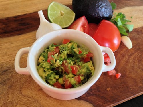 bowl of chunky guacamole