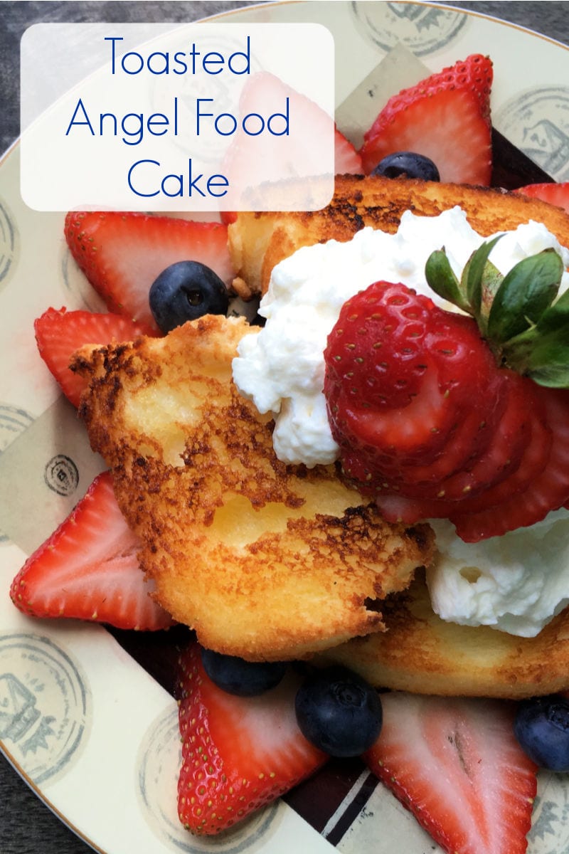 Toasted Angel Food Cake Dessert Recipe #EasyDessertRecipes #AngelFoodCake #EasyDessert