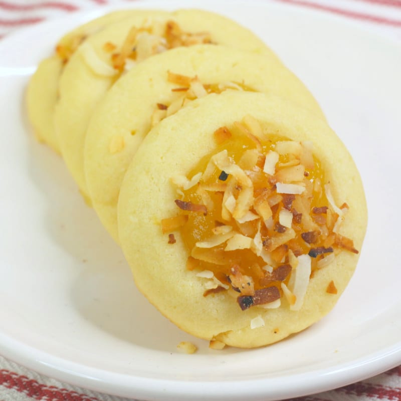 insta coconut lemon curd cookies