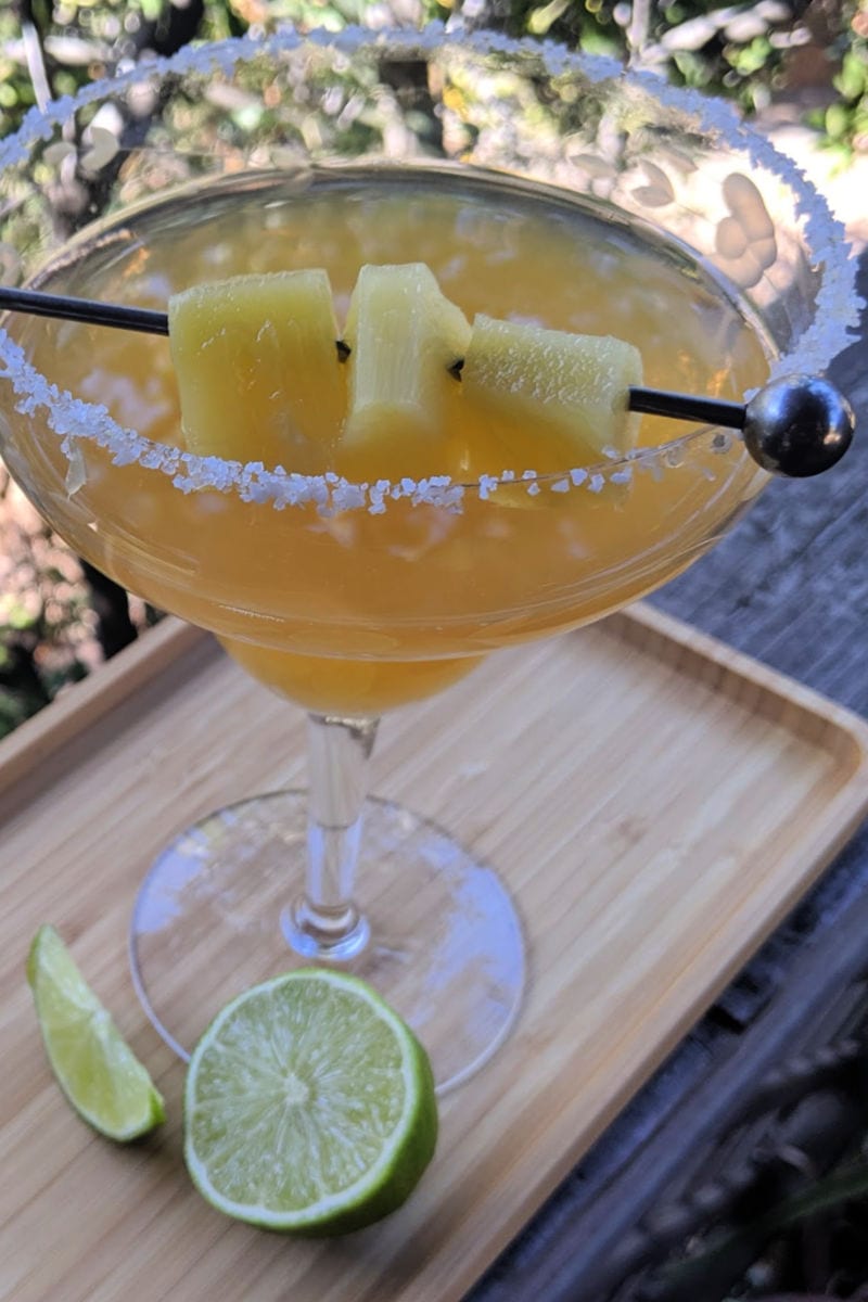 pin aged tequila pineapple margarita