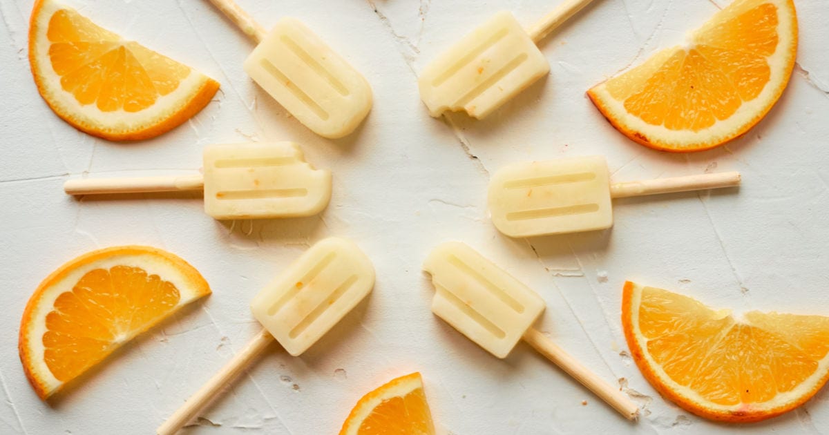  orange creamsicles popsicles