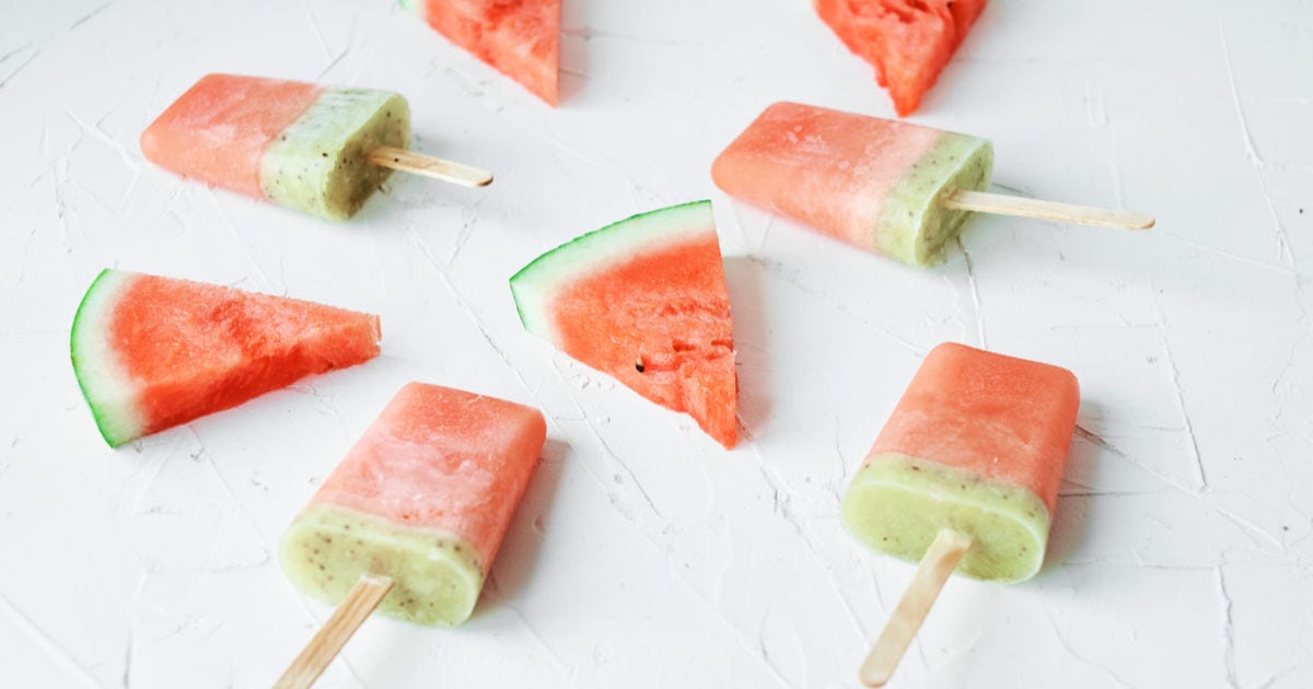 kiwi watermelon popsicles