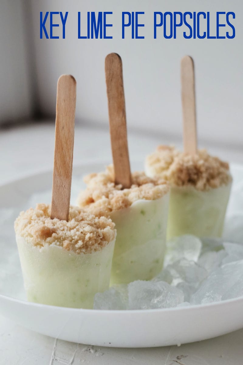 Easy Key Lime Pie Popsicles Recipe #popsicles #keylimepie #keylime