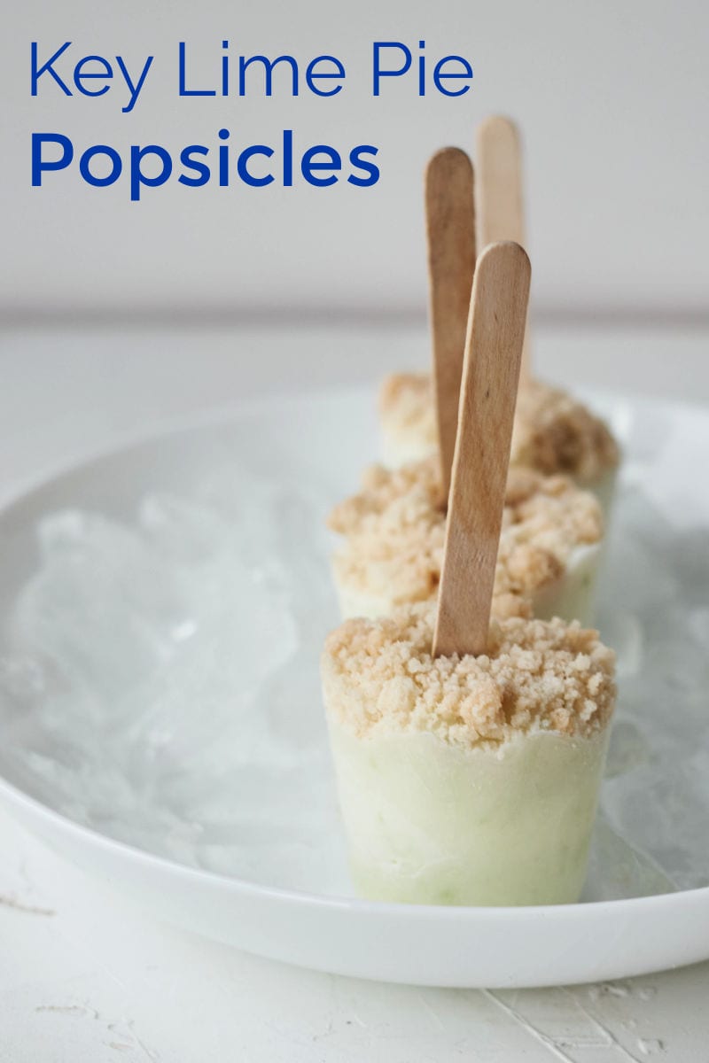 Easy Key Lime Pie Popsicles Recipe #popsicles #keylimepie #keylime