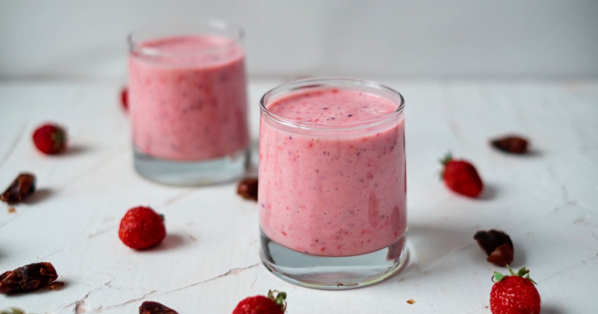 feature strawberry date smoothie