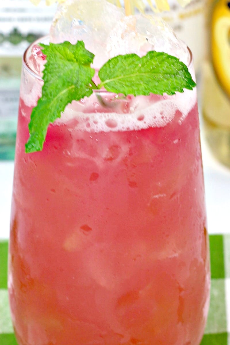Pink Pirate Rum Punch Cocktail Recipe #Recipes #Cocktails #CocktailRecipes #RumPunch #RumCocktails #AdultBeverage #PinkCocktails #PinkDrinks