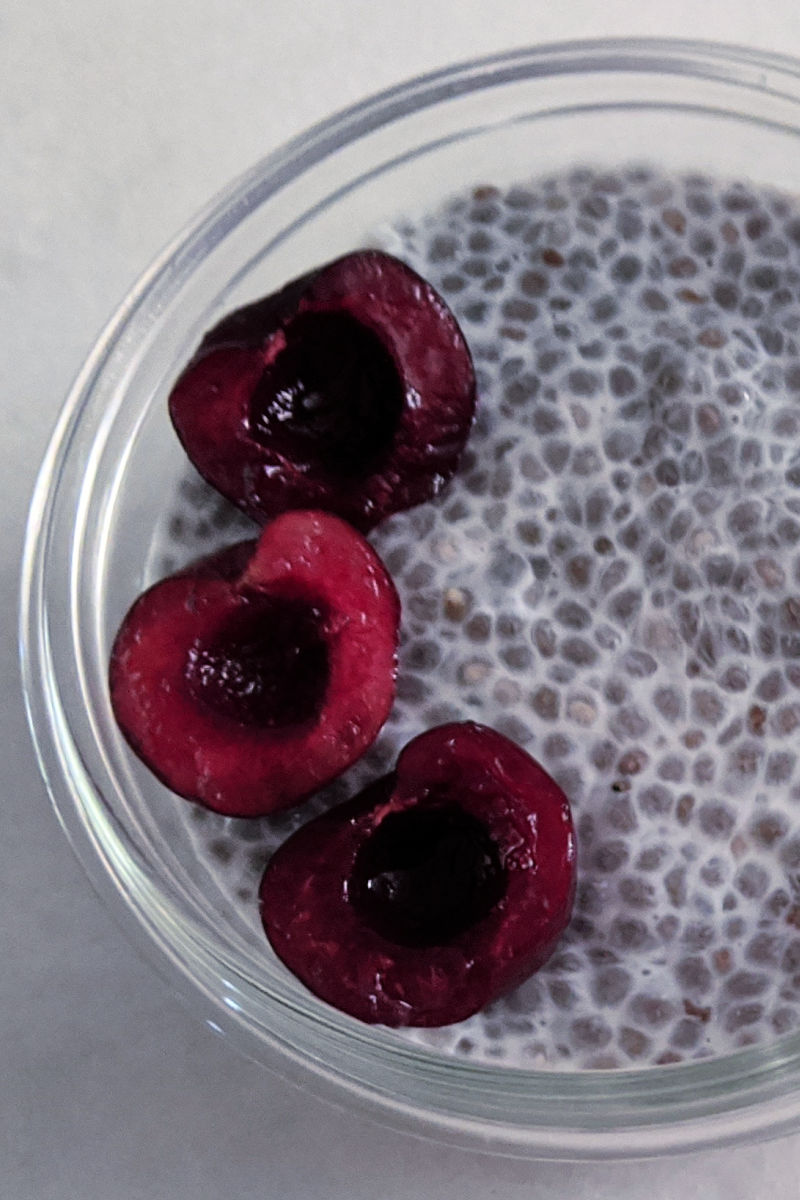 Hemp and Cherry Protein Chia Pudding Recipe #ChiaPudding #ProteinPudding #HempRecipes