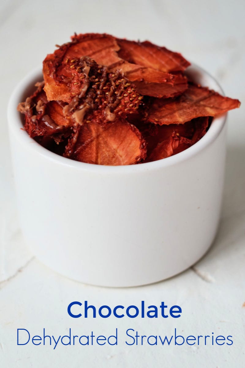 Chocolate Dehydrated Strawberries - How to Dehydrate Strawberries with Chocolate in the Dehydrator or Oven