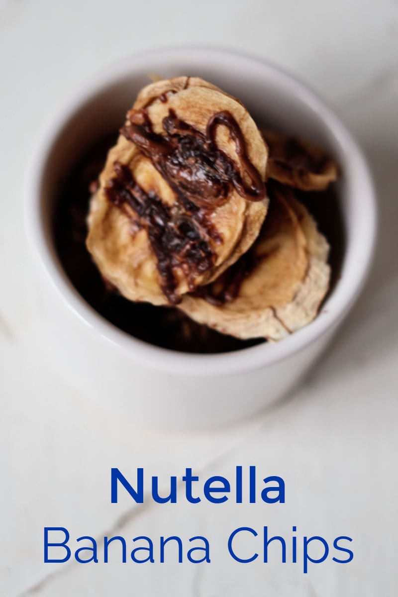 Dehydrated Nutella Banana Chips Recipe #BananaChips #DehydratedBananas #NutellaBananas #NutellaRecipe