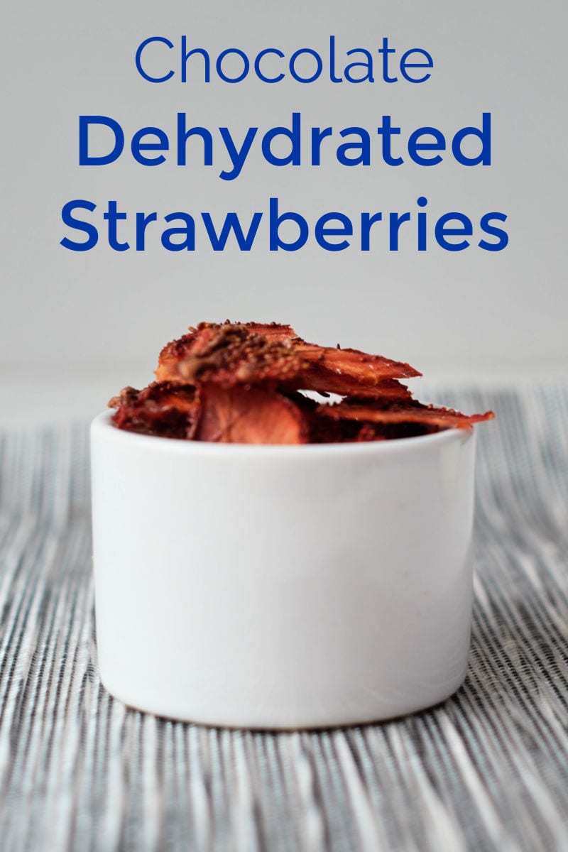 Chocolate Dehydrated Strawberries - How to Dehydrate Strawberries with Chocolate in the Dehydrator or Oven