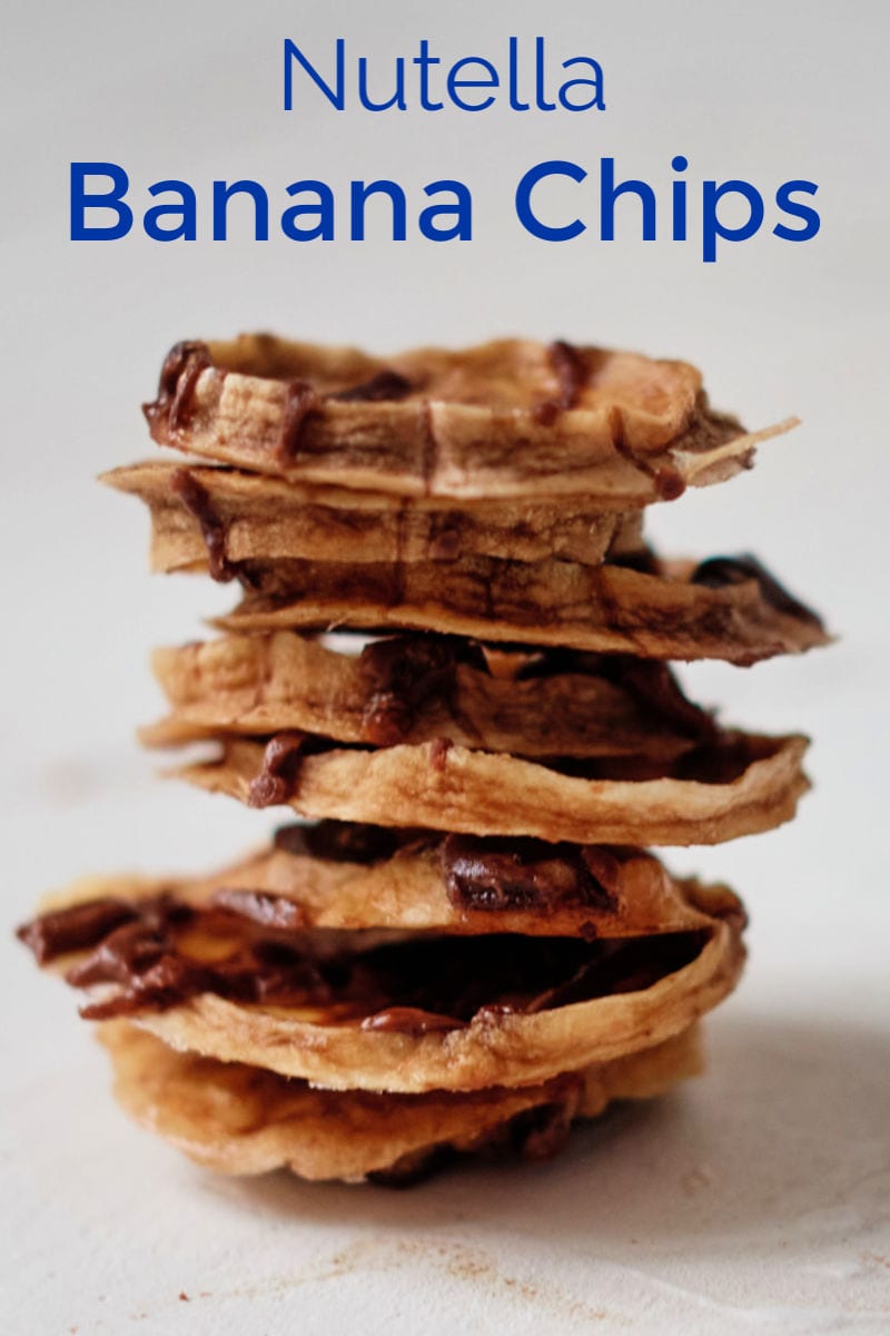 Dehydrated Nutella Banana Chips Recipe #BananaChips #DehydratedBananas #NutellaBananas #NutellaRecipe