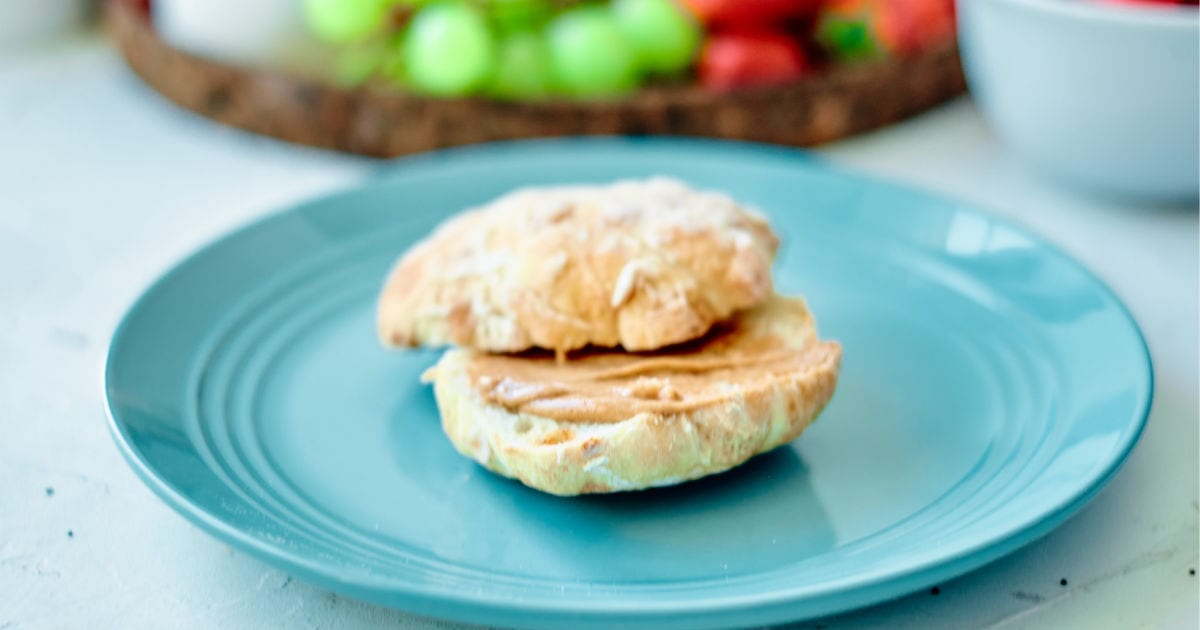 english muffin on plate