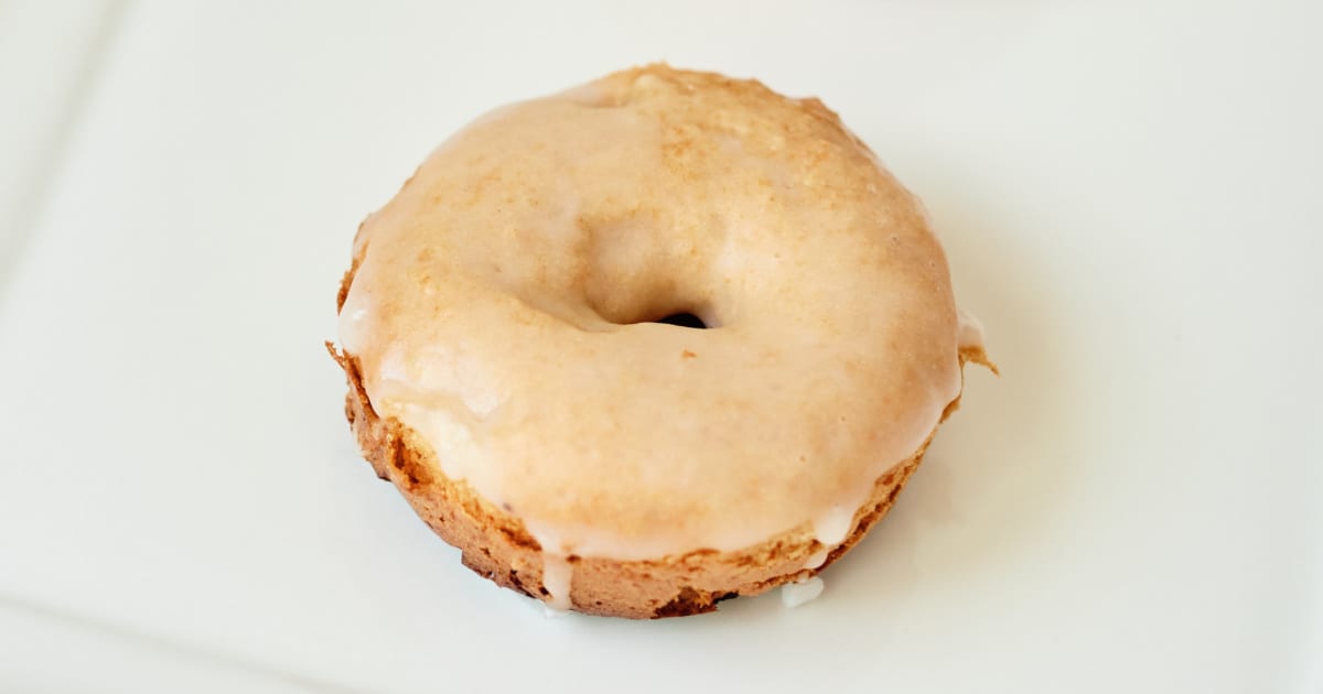 frosted spice cake donut