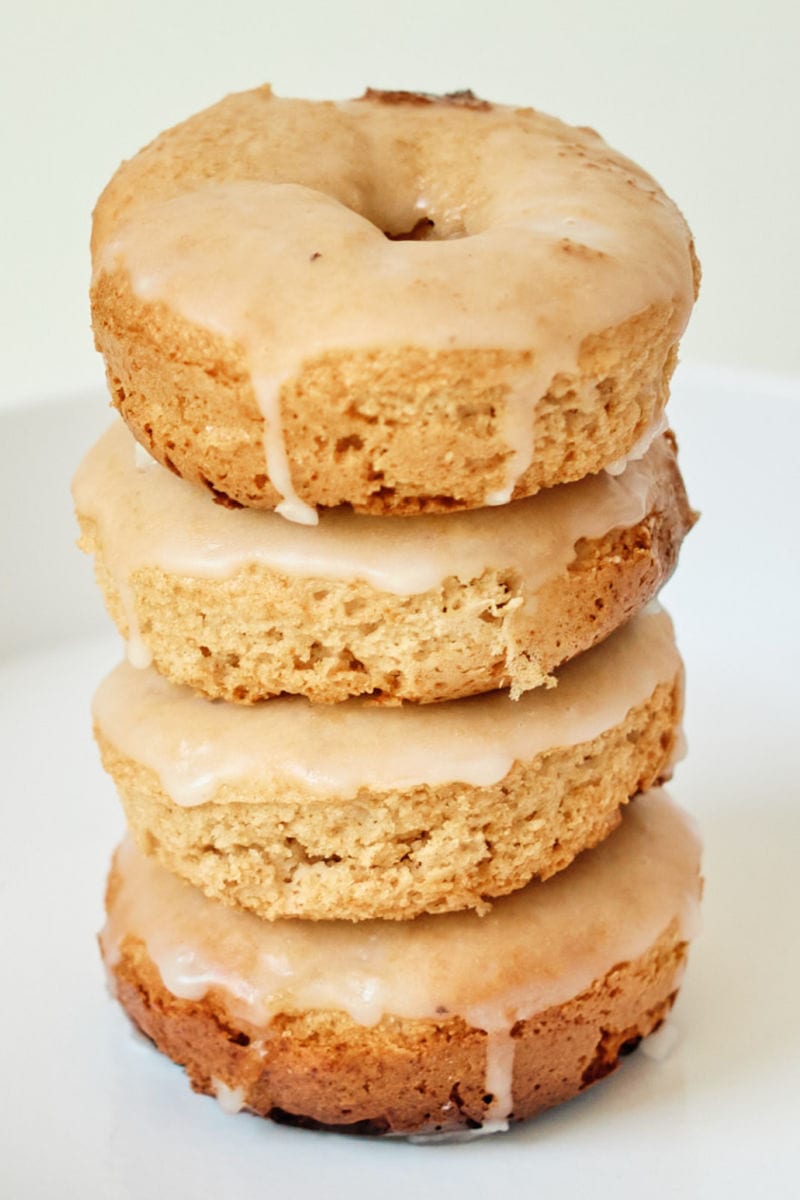 Spice Cake Donuts Recipe made from a cake mix #CakeMixHack #CakeDonuts #SpiceCake #Donuts #BakedDonuts